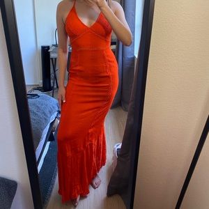 Red ASOS Maxi Dress